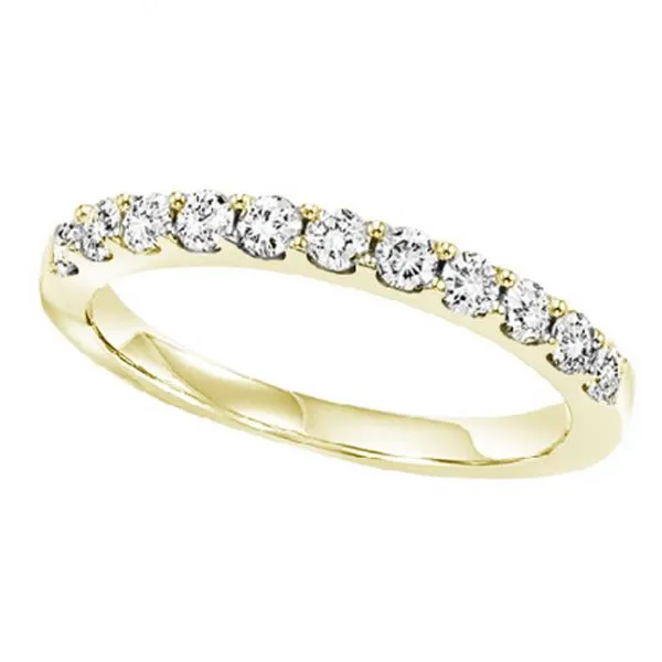 Yellow Gold Shared Prong Diamond Band Meigs Jewelry Tahlequah, OK