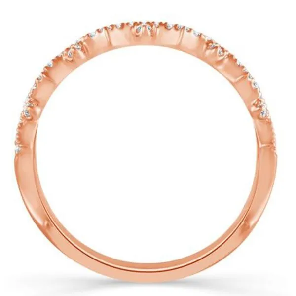 Rose Gold Diamond Band Image 3 Meigs Jewelry Tahlequah, OK