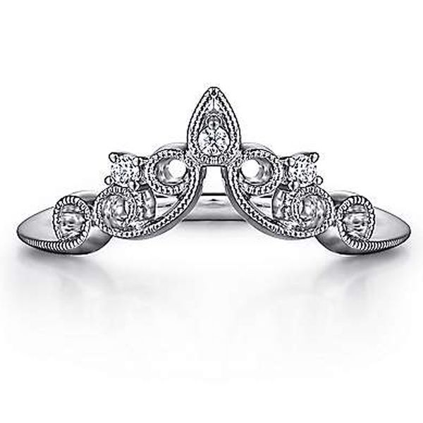 Gabriel & Co. Curved Diamond Band Meigs Jewelry Tahlequah, OK