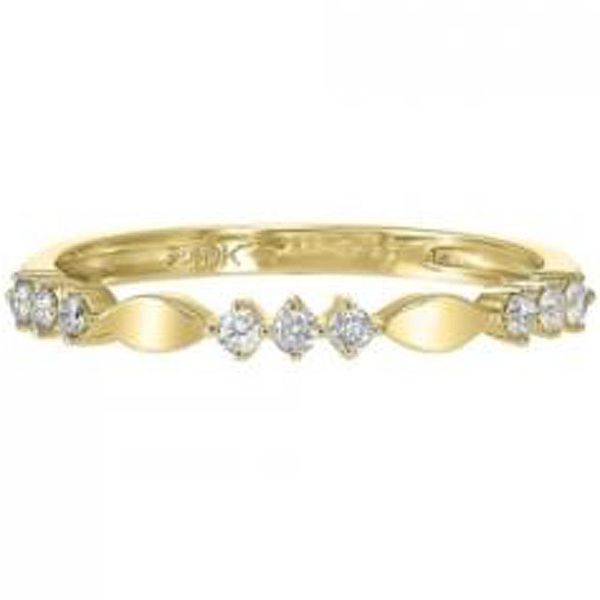 Yellow Gold Diamond Stackable Band Meigs Jewelry Tahlequah, OK