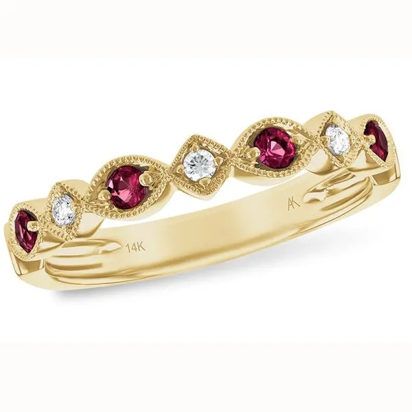 Ruby & Diamond Band Meigs Jewelry Tahlequah, OK
