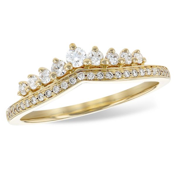 Yellow Gold Diamond Crown Band Meigs Jewelry Tahlequah, OK