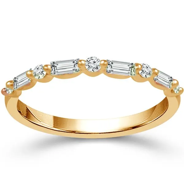 Yellow Gold Diamond Band Meigs Jewelry Tahlequah, OK