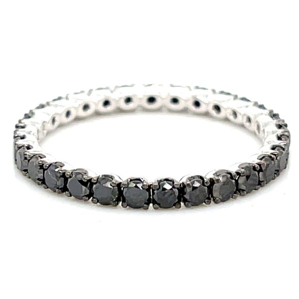 18KW Black Diamond Eternity Band Meigs Jewelry Tahlequah, OK
