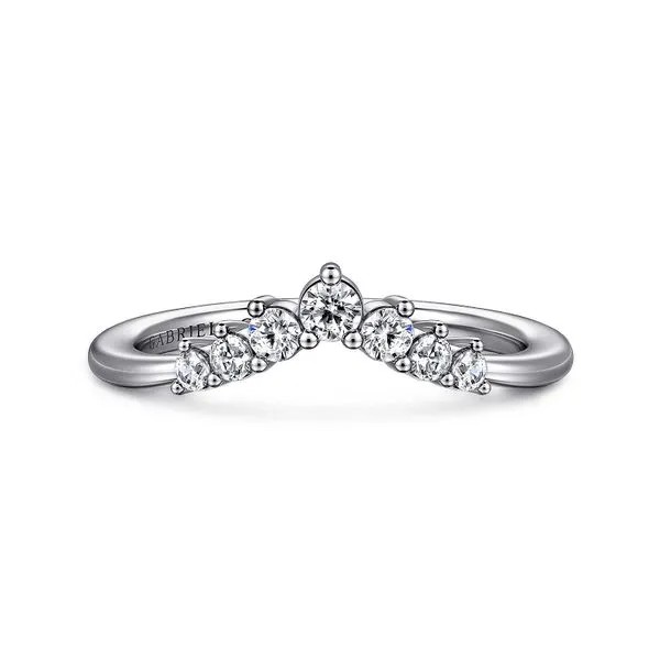 Gabriel & Co. Pointed Diamond Band Meigs Jewelry Tahlequah, OK