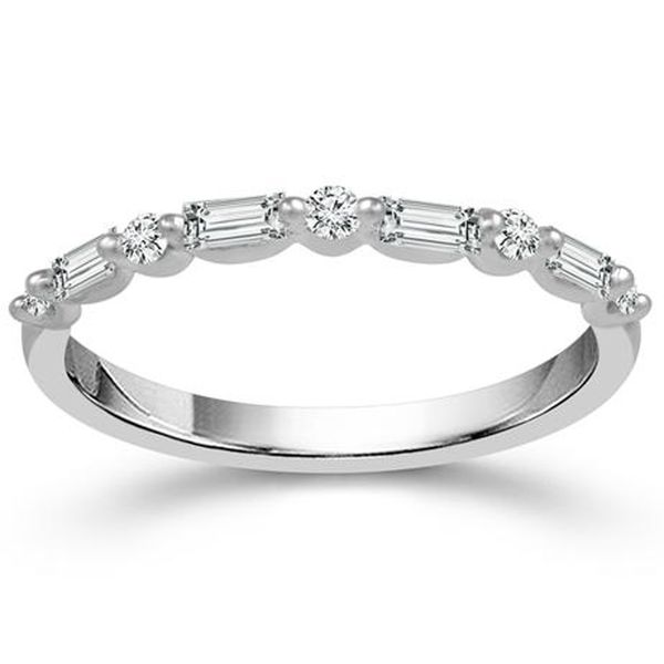 White Gold Diamond Band Image 2 Meigs Jewelry Tahlequah, OK