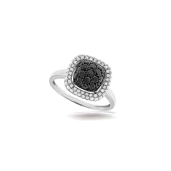 Black Diamond Halo Ring Meigs Jewelry Tahlequah, OK