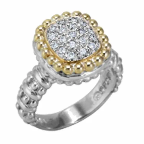 Vahan Cushion Pave Diamond Ring Meigs Jewelry Tahlequah, OK