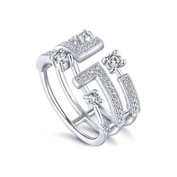 14kt White Gold Diamond Fashion Band Image 3 Meigs Jewelry Tahlequah, OK