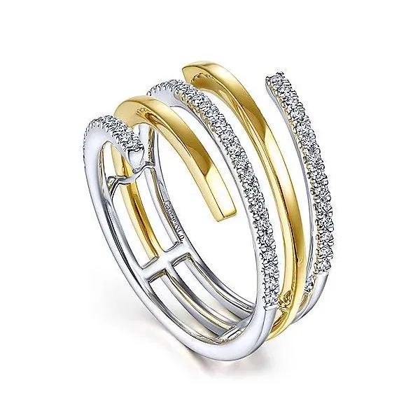 Gabriel & Co. Diamond And Gold Wrap Ring Image 2 Meigs Jewelry Tahlequah, OK