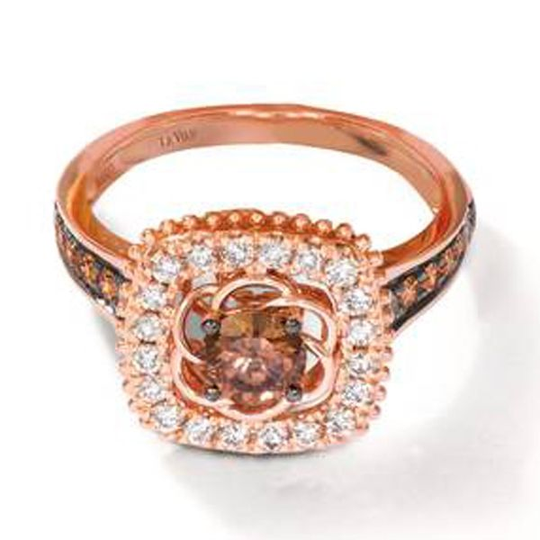 Le Vian Chocolate Diamond Halo Ring Meigs Jewelry Tahlequah, OK