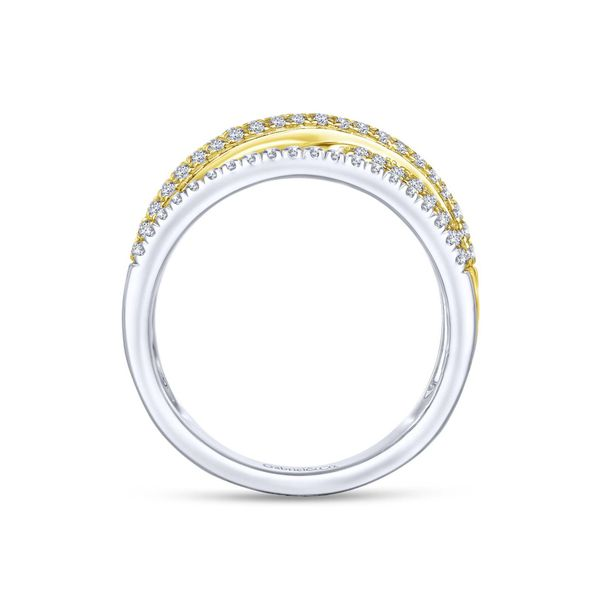 Two Tone Multi Row Diamond Fashion Ring Image 2 Meigs Jewelry Tahlequah, OK