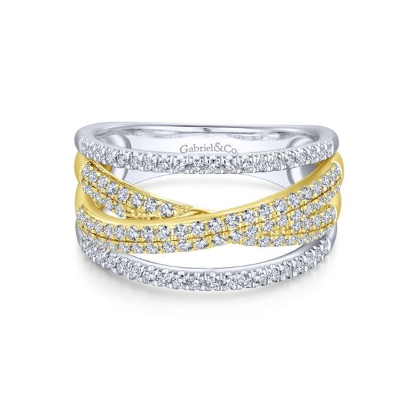 Two Tone Multi Row Diamond Fashion Ring Meigs Jewelry Tahlequah, OK