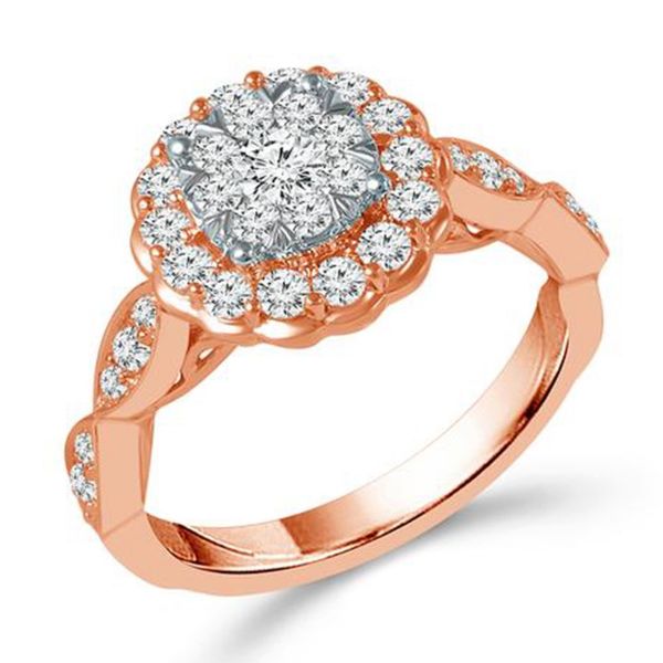 Round Diamond Cluster Fashion Ring Meigs Jewelry Tahlequah, OK