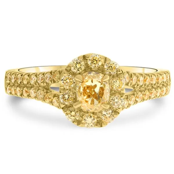 18 Karat Yellow Gold Fancy Yellow Diamond Ring Meigs Jewelry Tahlequah, OK