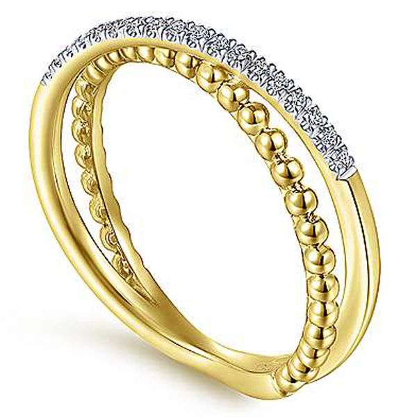 Gabriel & Co. Diamond 'X' Ring Image 2 Meigs Jewelry Tahlequah, OK
