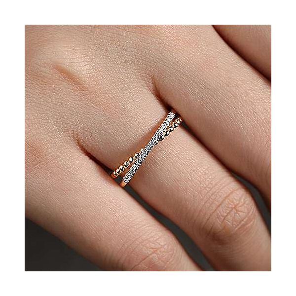 Gabriel & Co. Diamond 'X' Ring Image 3 Meigs Jewelry Tahlequah, OK