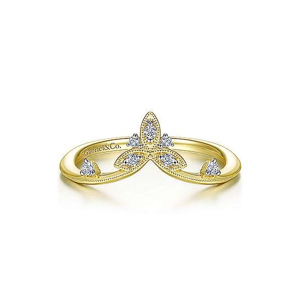 Gabriel & Co. Pointed Diamond Ring Meigs Jewelry Tahlequah, OK