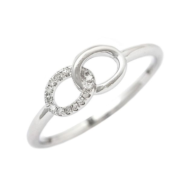 White Gold Diamond Link Ring Meigs Jewelry Tahlequah, OK