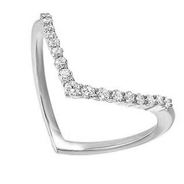 White Gold Diamond 'V' Ring Meigs Jewelry Tahlequah, OK
