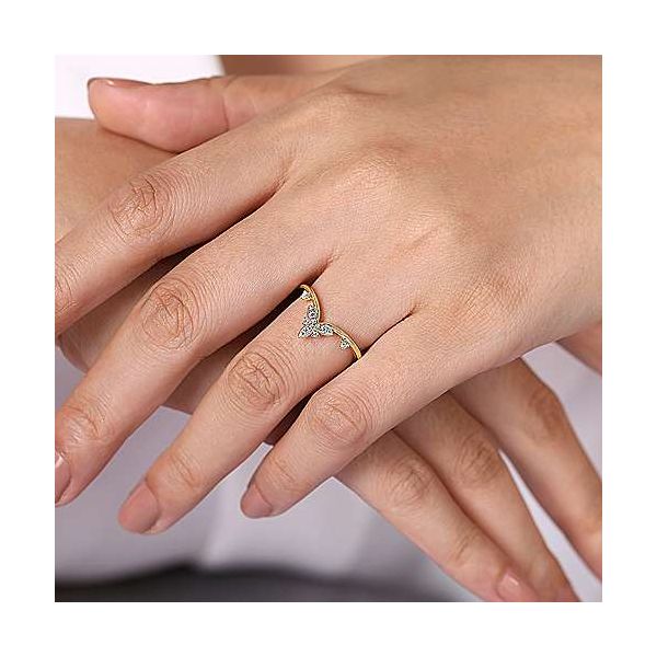 Gabriel & Co. Pointed Diamond Ring Image 2 Meigs Jewelry Tahlequah, OK