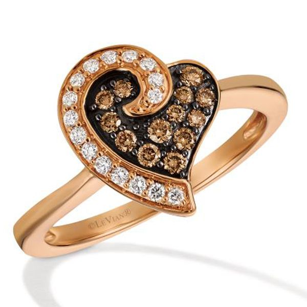 Le Vian Rose Gold Diamond Heart Ring Meigs Jewelry Tahlequah, OK