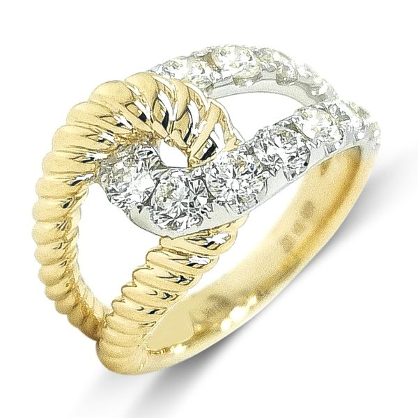 Two Tone Diamond Loop Ring Meigs Jewelry Tahlequah, OK