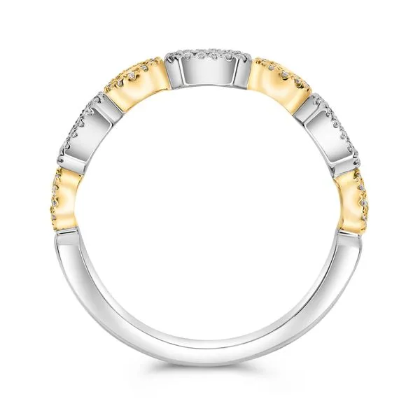 Two Tone Diamond Band Image 2 Meigs Jewelry Tahlequah, OK
