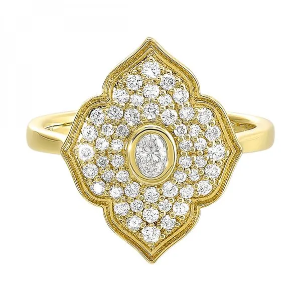 Venetian Window Pave Diamond Ring Meigs Jewelry Tahlequah, OK