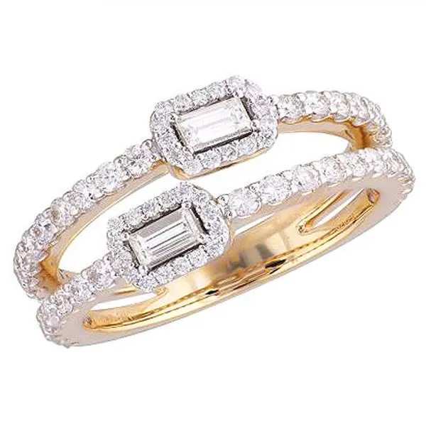 Two Tone 2Row Diamond Ring Meigs Jewelry Tahlequah, OK