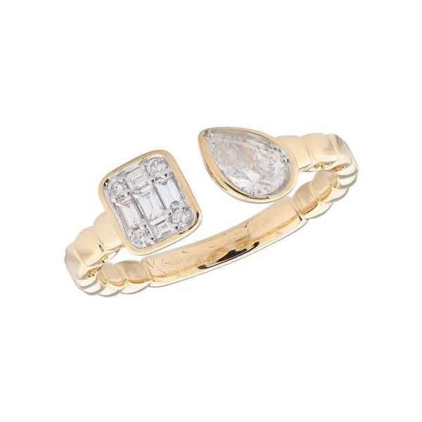 Yellow Gold Diamond Toi et Moi Ring Meigs Jewelry Tahlequah, OK