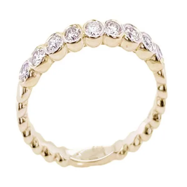 Yellow Gold Bezel Set Diamond Band Meigs Jewelry Tahlequah, OK
