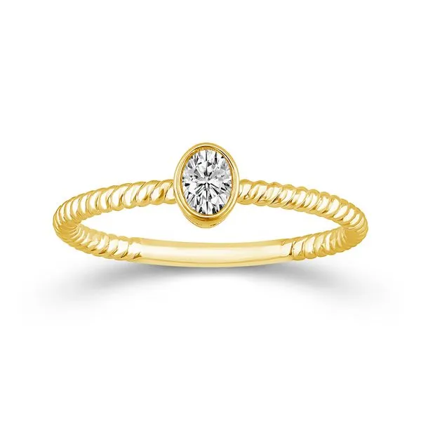 Oval Diamond Yellow Gold Solitaire Ring Meigs Jewelry Tahlequah, OK