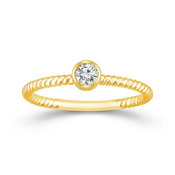 Round Diamond Yellow Gold Solitaire Ring Meigs Jewelry Tahlequah, OK