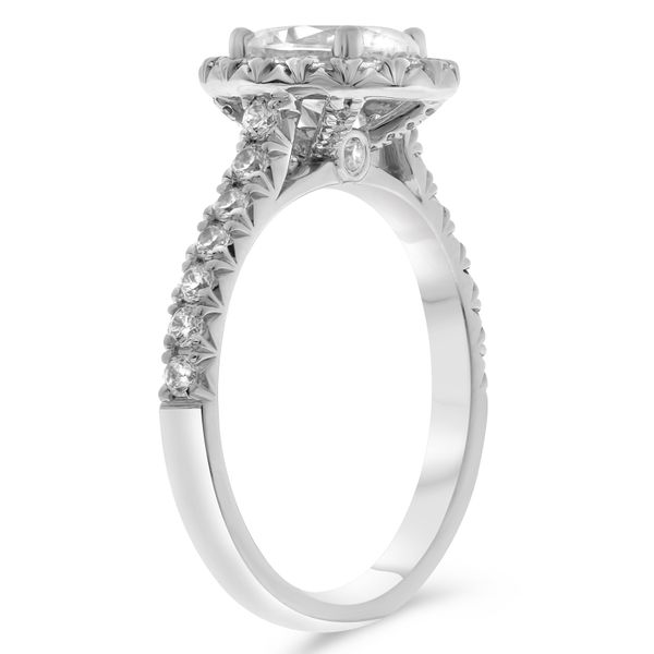 White Gold Diamond Halo Semi Mount Image 2 Meigs Jewelry Tahlequah, OK