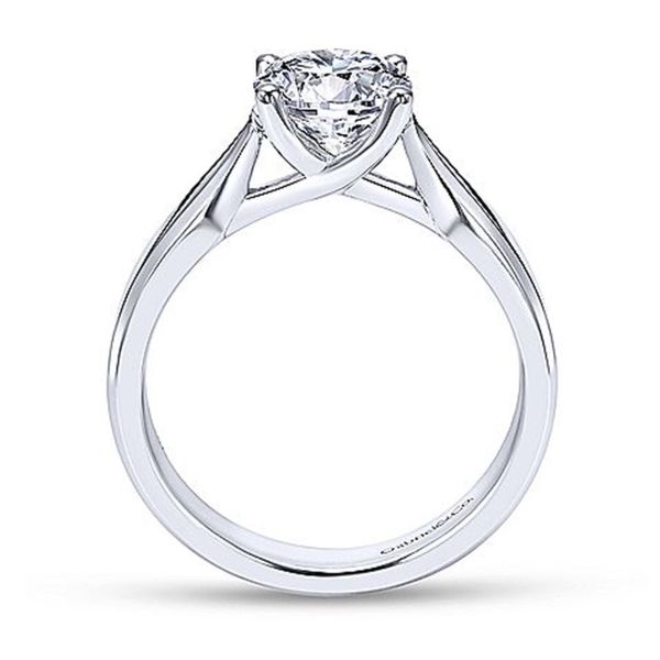 White Gold Polished Solitaire Semi Mount Image 2 Meigs Jewelry Tahlequah, OK