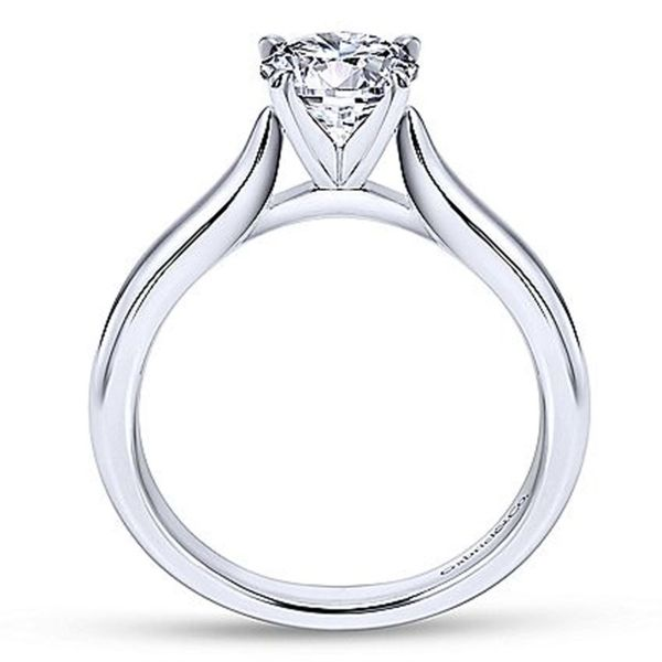 White Gold Polished Solitaire Semi Mount Image 2 Meigs Jewelry Tahlequah, OK