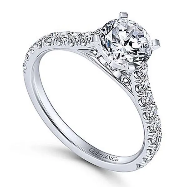 White Gold Round Diamond Semi Mount Image 3 Meigs Jewelry Tahlequah, OK