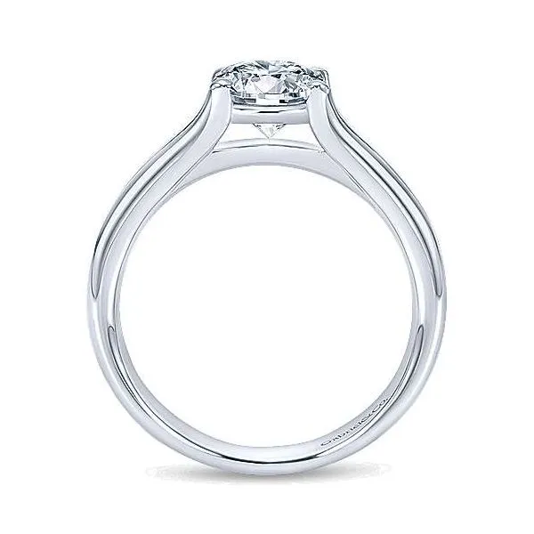 White Gold Split Shank Solitaire Semi Mount Image 2 Meigs Jewelry Tahlequah, OK