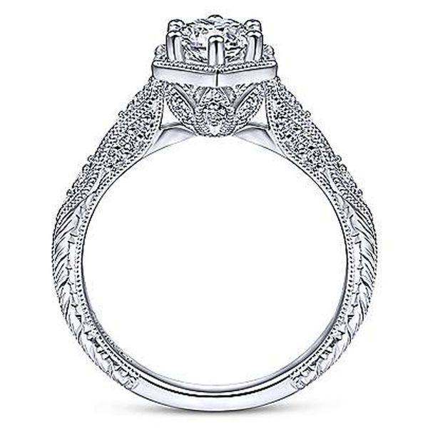 Gabriel & Co. White Gold Diamond Semi Mount Image 2 Meigs Jewelry Tahlequah, OK