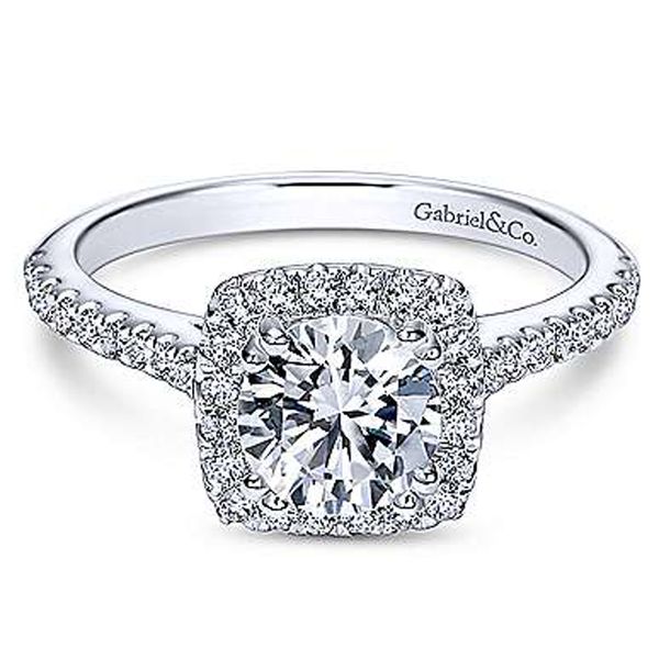 Gabriel & Co. Diamond Halo Semi Mount Meigs Jewelry Tahlequah, OK