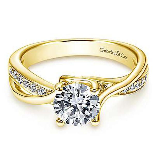 Gabriel & Co. Twisted Diamond Semi Mount Meigs Jewelry Tahlequah, OK