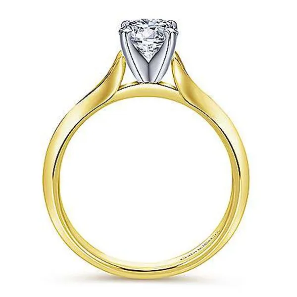 Gabriel & Co. Polished Semi Mount Image 2 Meigs Jewelry Tahlequah, OK