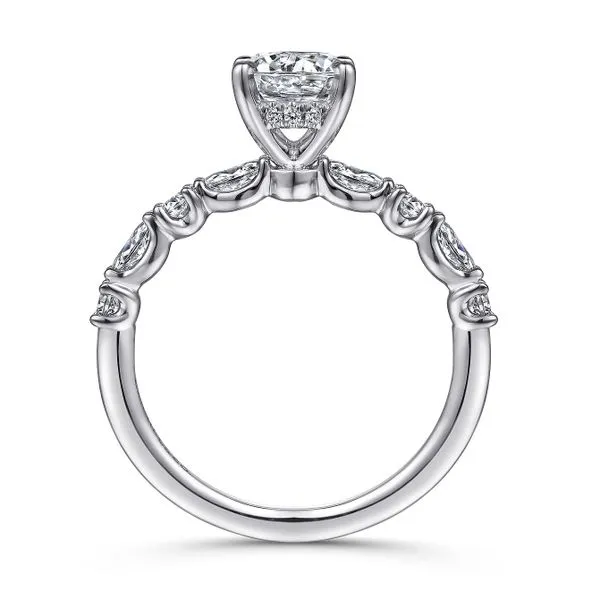 Gabriel & Co. White Gold Diamond Semi Mount Image 2 Meigs Jewelry Tahlequah, OK