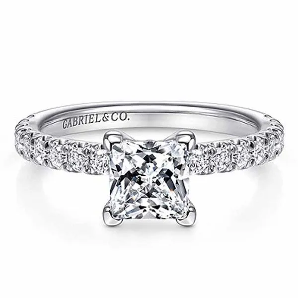 Gabriel & Co. White Gold Diamond Semi Mount Meigs Jewelry Tahlequah, OK