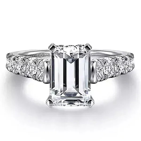 Gabriel & Co. White Gold Diamond Semi Mount Meigs Jewelry Tahlequah, OK