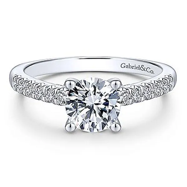 Gabriel & Co. White Gold Diamond Semi Mount Meigs Jewelry Tahlequah, OK