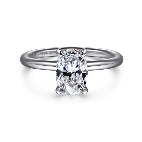 Oval Polished Solitaire Semi Mount Meigs Jewelry Tahlequah, OK