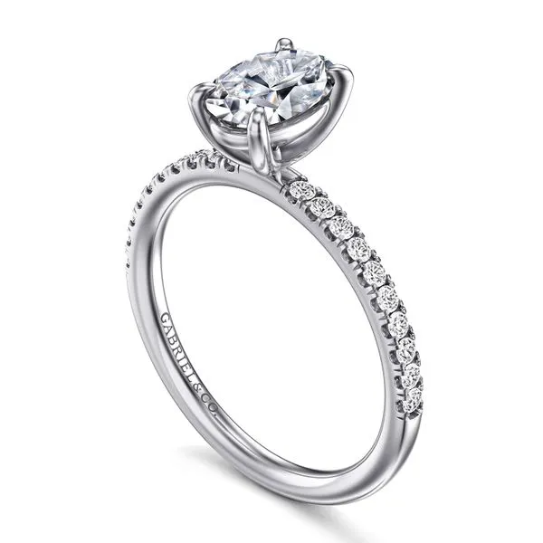 Oval Diamond Solitaire Semi Mount Image 3 Meigs Jewelry Tahlequah, OK