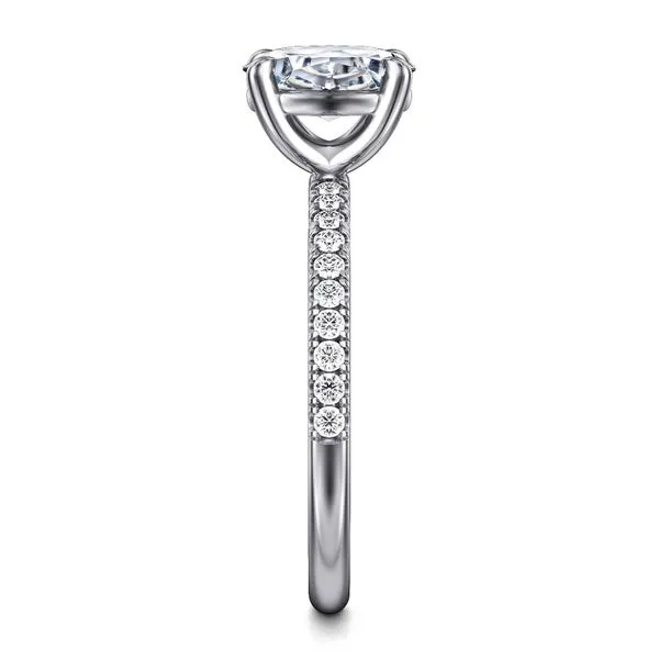 Oval Diamond Solitaire Semi Mount Image 4 Meigs Jewelry Tahlequah, OK